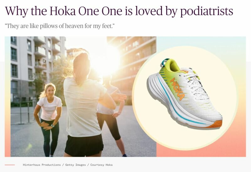 Why the Hoka One One is loved by podiatrists