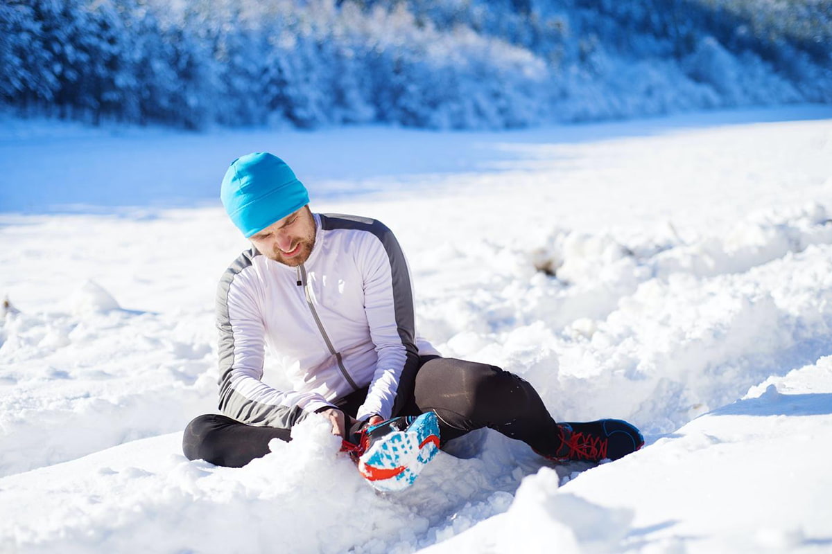 What are the most common foot injuries during the winter?