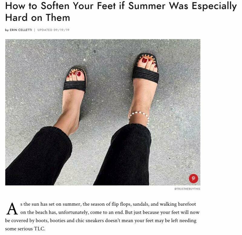 Women’s Lifestyle Site Asks Dr. Cunha How To Soften Feet