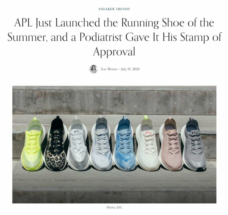 APL Just Launched the Running Shoe of the Summer, and a Podiatrist Gave It His Stamp of Approval